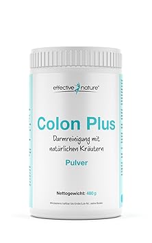 effective nature Colon Plus Pulver - Darmreinigung mit natürlichen Kräutern - 480g
