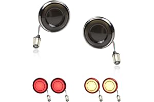 FACAILAHA 1157 Rear LED Turn Signals 2 Inch Bullet Brake Tail Lights Motorcycle Running Lights for Harley Touring Road King Road Glide Softail Electra Glide Sportster 1200 Low rider