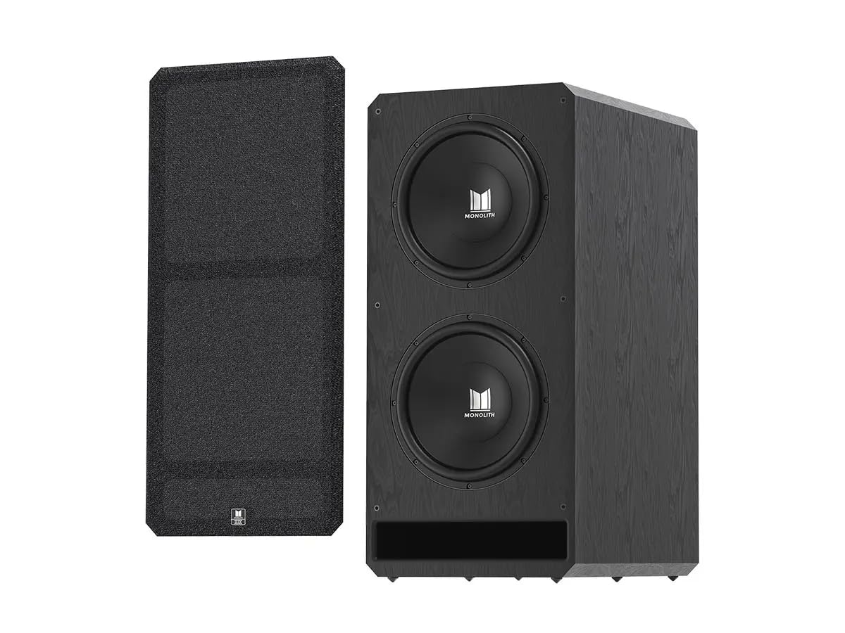 Photo 1 of ***PARTS ONLY*****Monolith M-215 THX Ultra Certified Powered Subwoofer - Dual 15-Inch, 2000-Watt Amplifier, Massive Output, Low Distortion, for Home Theater Systems, Black Ash Finish