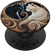 Cats Yin Yang PopSockets Adhesive PopGrip