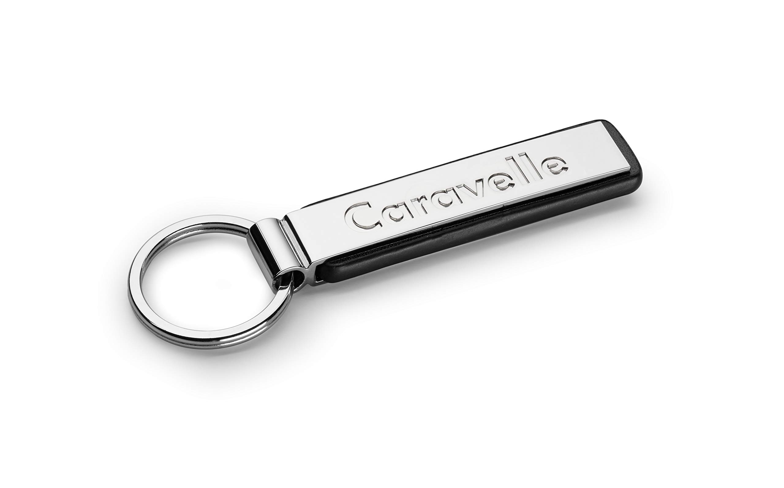 Volkswagen 000087010ACYPN VW Metal Keyring Caravelle Engraved Key Ring, Silver
