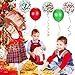 TecUnite 80 Piece Red and Green Confetti Balloons Christmas Party Decorations12 Inch for Christmas Birthday Party Arch Decorations Supplies