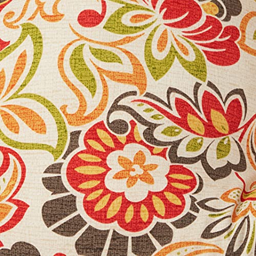 Pillow Perfect Indoor/Outdoor Zoe Multicolor Swing/Bench Cushion,Green