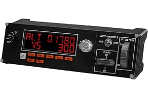 Logitech 945-000028 - G Saitek Pro Flight Multi Panel (Black) (Renewed)