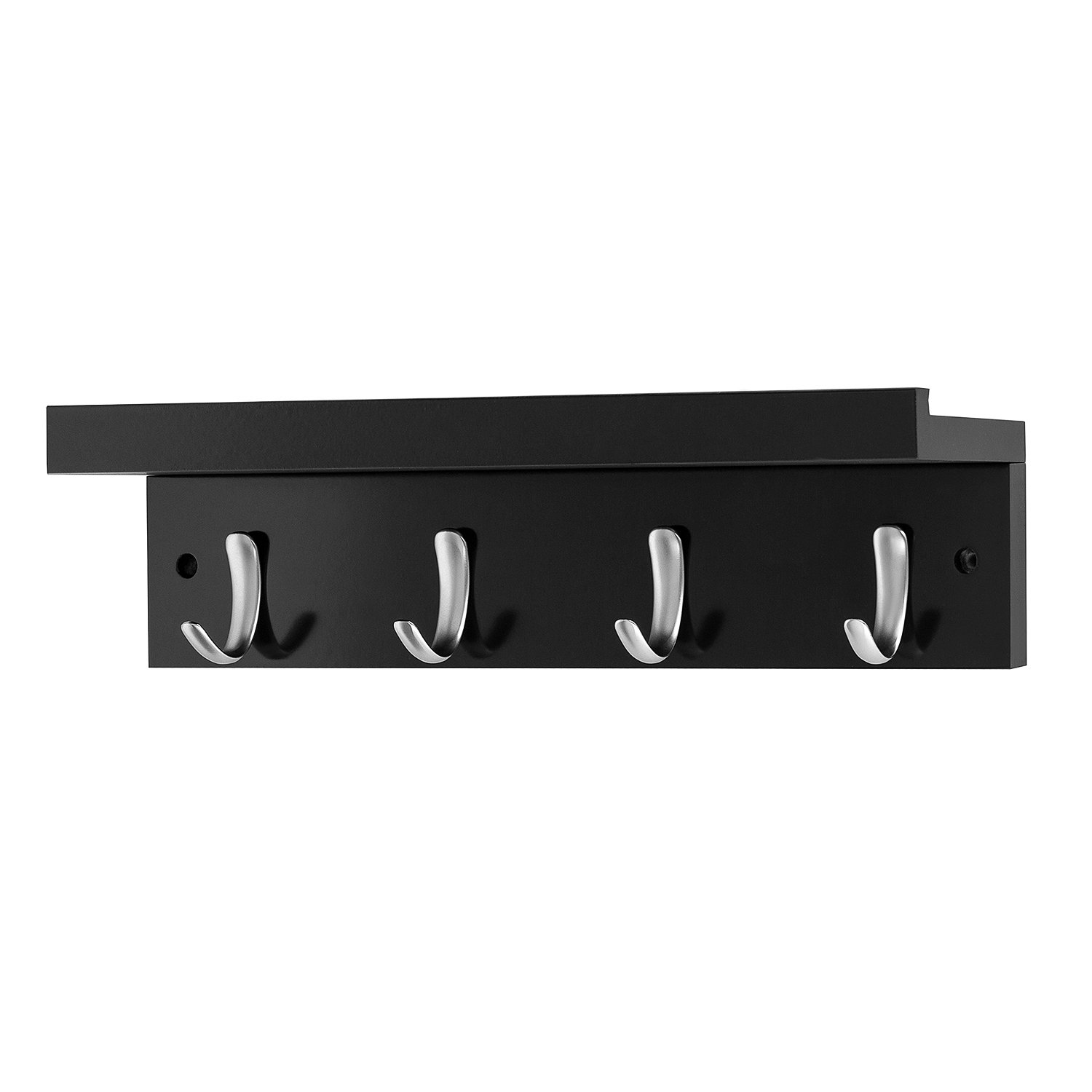 Best Coat Rack Wall Mounted With Shelf Black