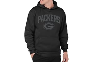 Junk Food Clothing X NFL-Blackout-Pro Football Team Logo Unisex Adult Hooded Fleece Sweatshirt for Men and Women