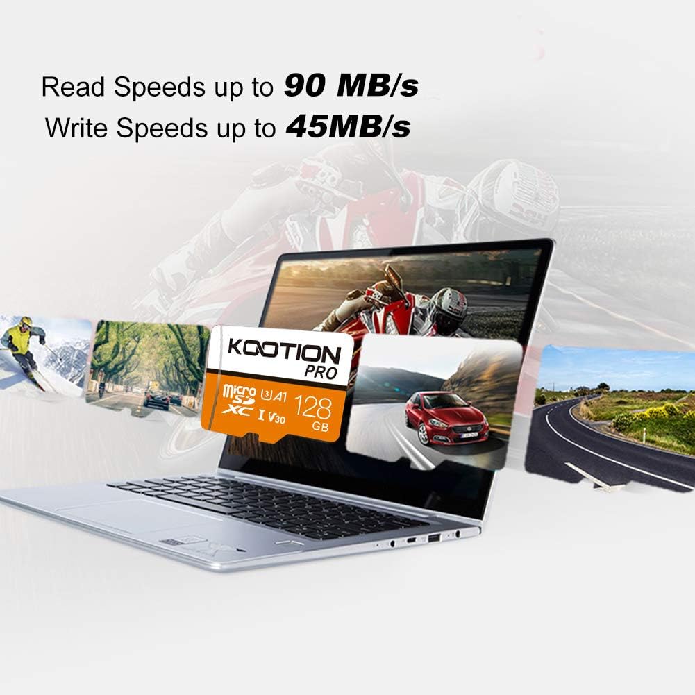 KOOTION 128 GB Micro SD Card, 4K Camera Pro, UHD Video for GoPro Action Camera, Drone, Smartphone - Image 3