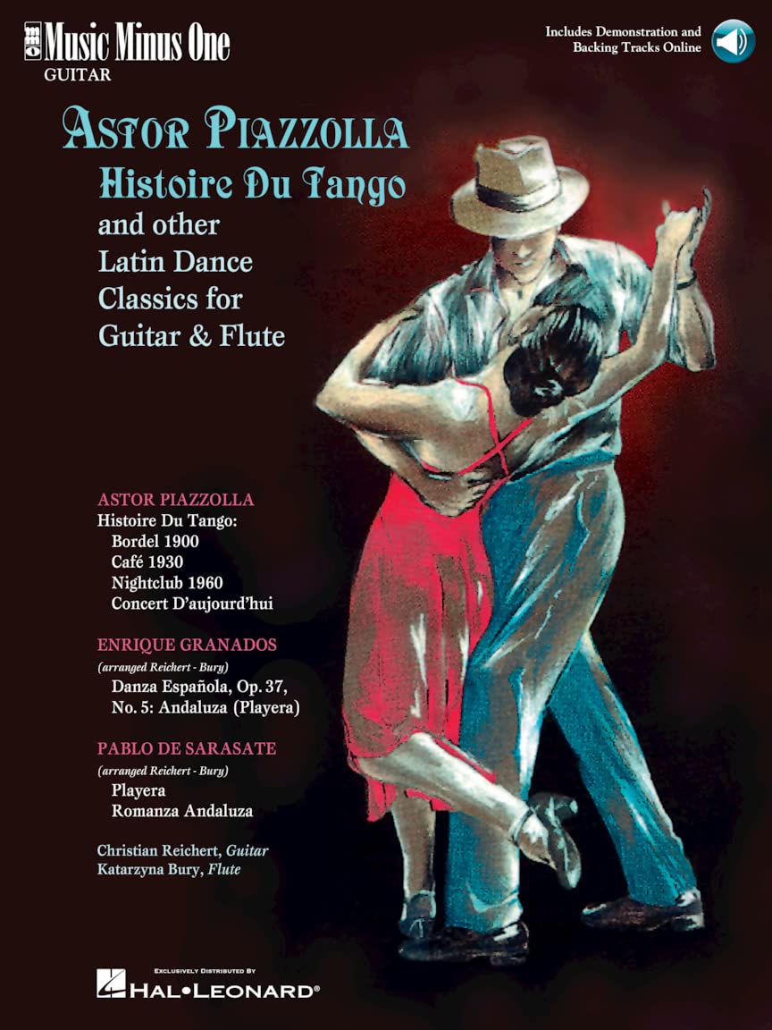 Histoire Du Tango and Other Latin Classics for Guitar & Flute Duet. Includes Online Audio