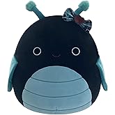 Squishmallows Original 14in Celie The Teal and Black Grasshopper with Bow – Official Jazwares Plush (Large)