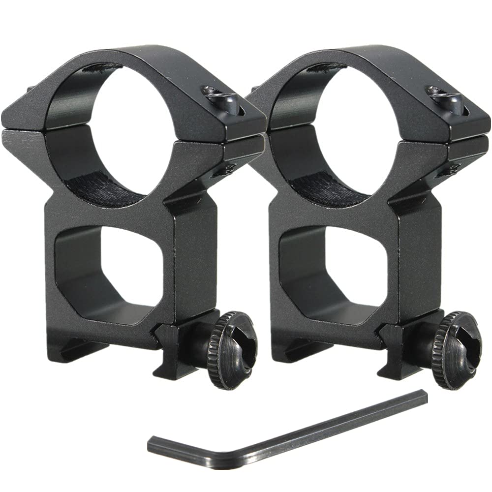 YONCONO 2Pcs 1" Scope Rings, High Profile Scope Mounts for 20mm Picatinny/Weaver Rail