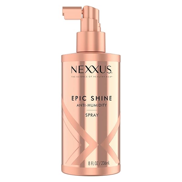 NEXXUS EPIC SHINE ANTI-HUMIDITY SPRAY HEAT PROTECTION FOR LONG LASTING, WEIGHTLESS SHINE, WITH STYLEPROTECT TECHNOLOGY 8 OZ