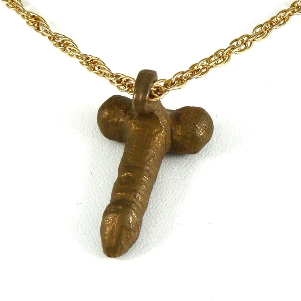 Historic Jewellery Reproduction Bronze Roman Phallic Pendant Unisex