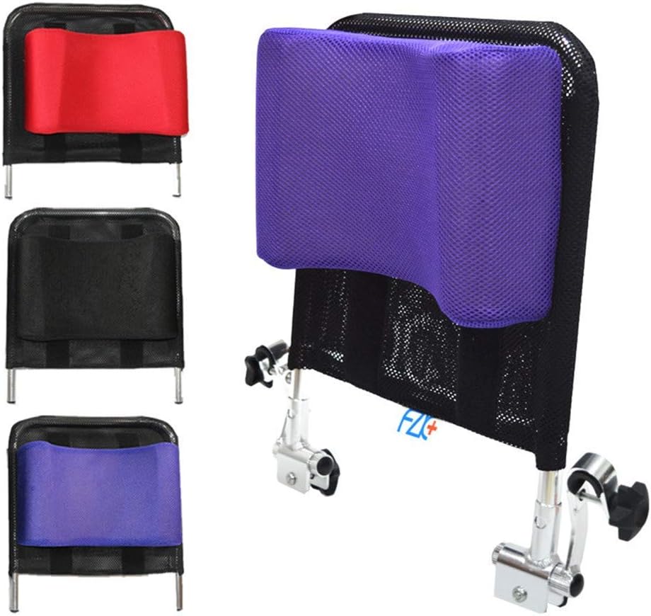Huapa Wheelchair Headrest Backrest,Headrest Neck Support Comfortable Seat Back Cushion U Type Pillow Adjustable Angle Low Repulsion Breathable Universal Wheelchair Accessories Toilet Chair(Black): Health & Personal Care