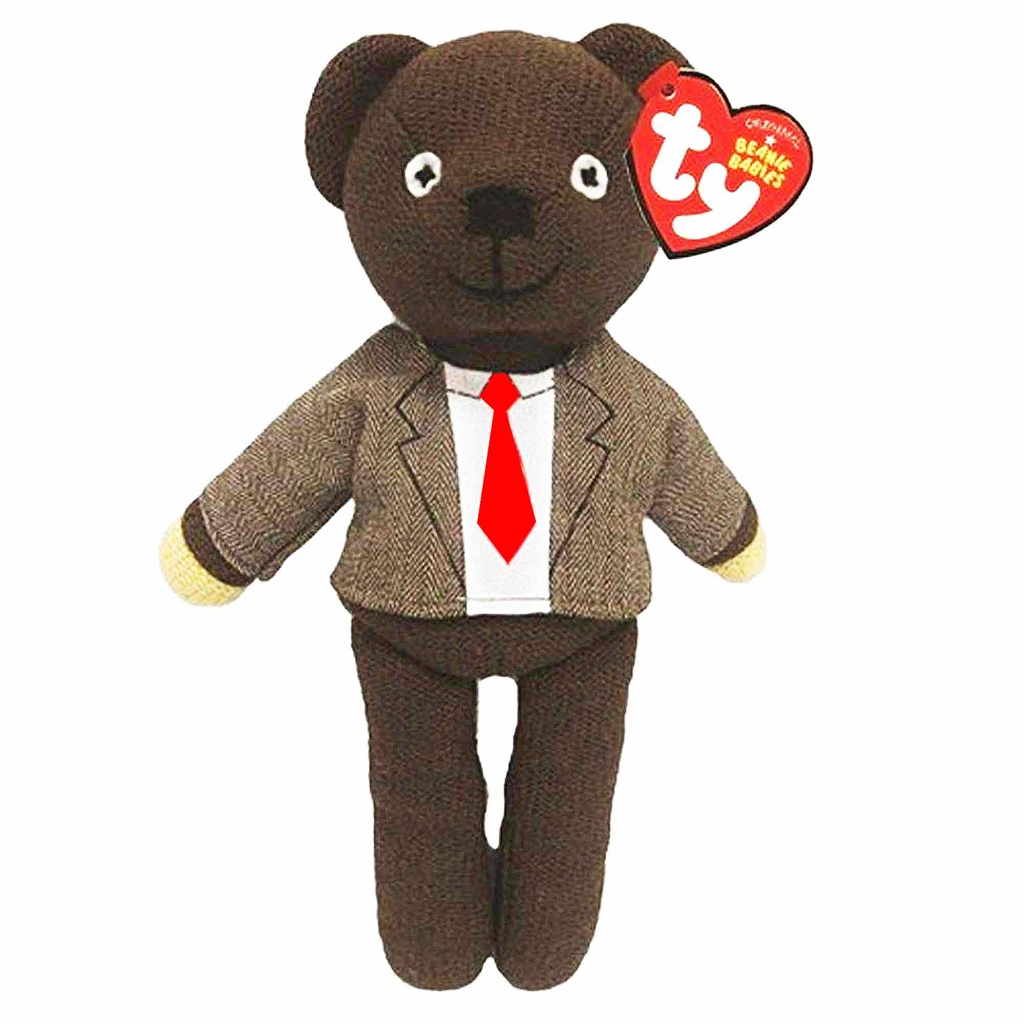 England Official Mr Bean's Teddy (Beanie Bear by Ty) With Jacket