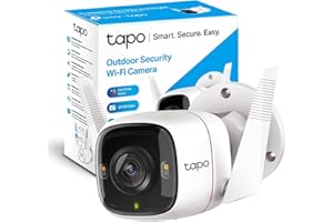 TP-Link Tapo 2K 4MP QHD Security Camera Outdoor Wired, Built-in Siren w/Startlight Sensor, IP66 Weatherproof, Motion/Person D