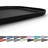 SMILOOL Silicone Pet Feeding Mat with Raised Edge for Food and Water, Dog Bowl Mats, Cat Bowls Placemat with High Lip for Flo