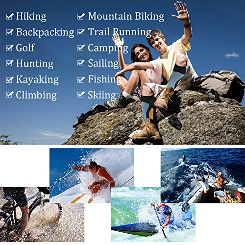 image for Waterproof Skiing Socks Youth, SuMade Mens Heavy Winter Warm Wader Tre