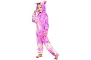 Uniquecos Unicorn Onesie Cosplay Costume Girls Halloween Xmas Pajamas