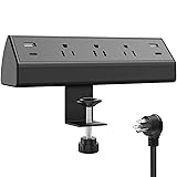 Jgstkcity Desk Clamp Power Strip,40W Total Fast