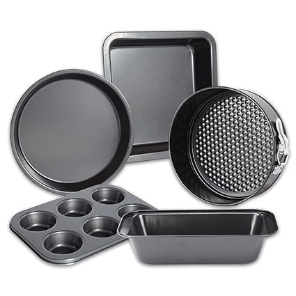 Amazon.com: OBR KING 5pcs Non-Stick Baking Pan Set for ...