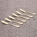 6 Piece Butter Knife 6-inch Stainless Steel Cheese Spreader Knives Set Table Silverware Dishwasher Safe, Packs of 6 (Gold)