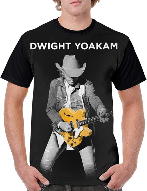 Amazon.com: WushXiao Dwight Yoakam Mens T Shirt Funny Short Sleeve Baseball Shirt 3D Printed 