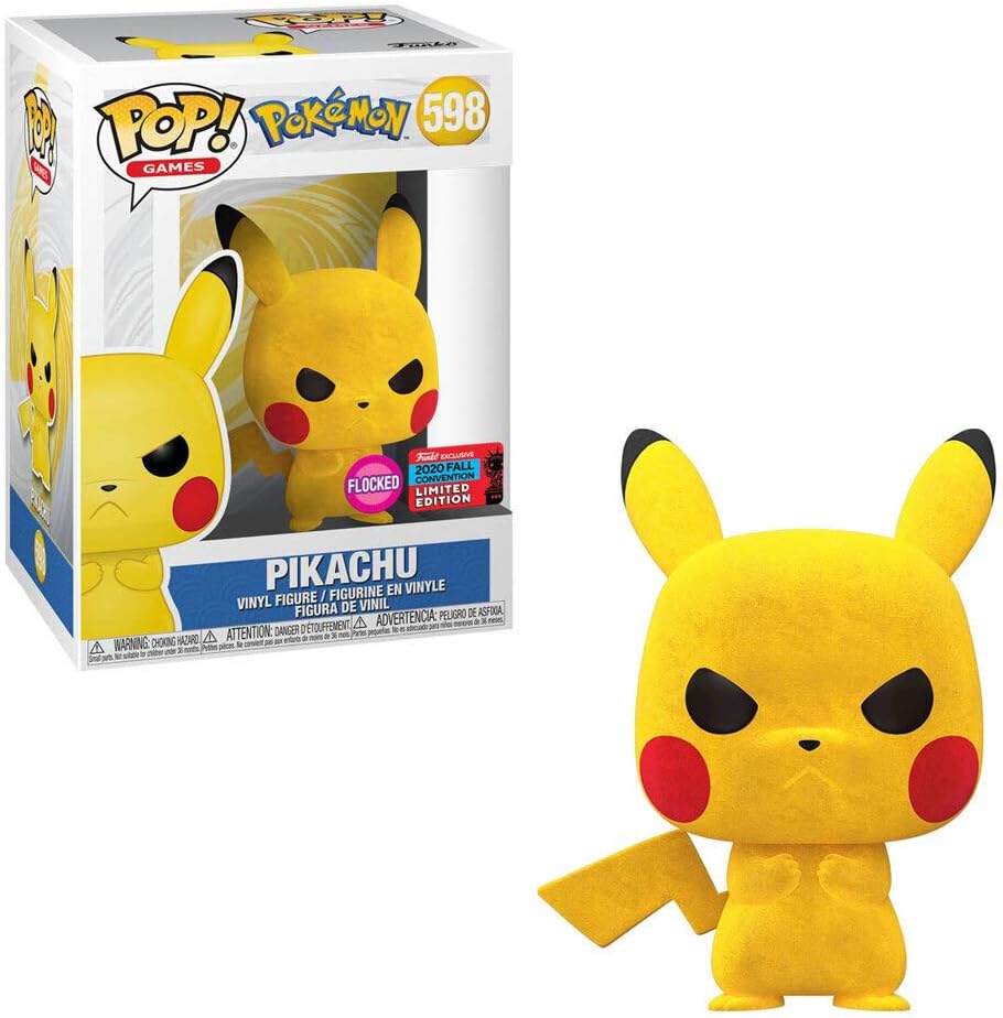 flocked pikachu funko pop