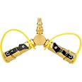 GASPRO 1/4" RV Propane Quick Connect Y Splitter Adapter with Shutoff Valve for RV, Camping Stoves, BBQ Grills, Gas Burners an