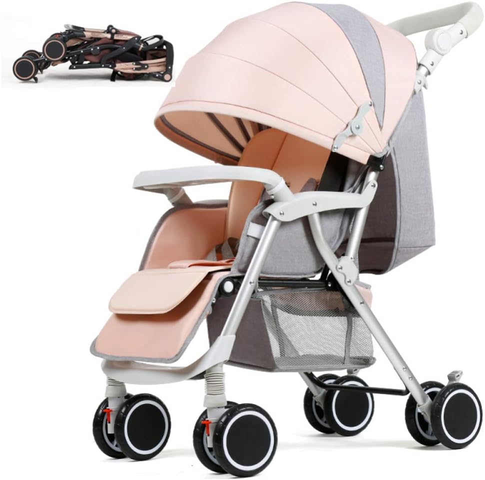 GSDZSY - Baby Stroller Pushchair Buggies High View,Adjustable Seat And Awning,Lightweight And Foldable,Suitable For 0 To 36 Months / 20KG,H-1