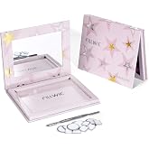 Fillwie Pink Empty Refillable Magnetic Makeup Palette with Mirror &ndash; Medium | Modular DIY Palette System, Travel-Ready Design, Durable Waterproof Build, Strong Magnetic Palette Storage