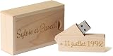 RXFSP Personalised Engraved Solid Wooden USB Flash Drive Gift 16GB Maple view 5