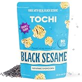 Tochi Gourmet Popcorn Snacks - Black Sesame Flavor - Using Large Popcorn Kernels, Popcorn balls, Gluten Free, Non GMO Corn, All natural, Healthy Pop Corn Individual Bags, Made with Coconut Oil - 2.8 oz (2.8 oz (1 Pack)