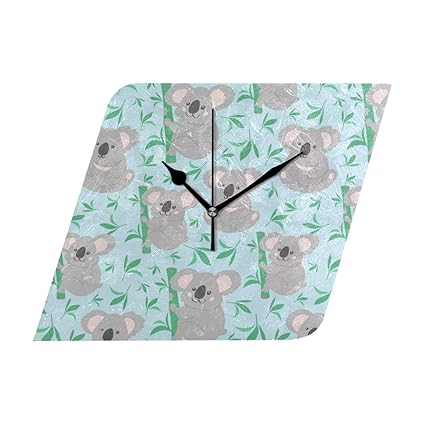 Amazon Com Jacksonnd Blithed Koala Bear Tree Diamond Clock Mute
