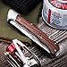 Pocket Folding Tanto Knife - 440C Mirror Polished Stainless Steel Blade - Wood Handle - Good for Camping and Rescue, Hunting and Fishing - Traditional Classic Fold Tactical Knife - Grand Way S 112