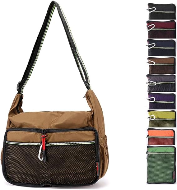 Amazon Emkeke 折りたたみ ショルダーバッグ 斜め掛け 肩掛けバック 斜め掛けバッグ エコバッグ ナイロン 防水 大容量 超軽量 レディース メンズ アウトドア 通勤 通学 旅行 E M Keke 斜めかけバッグ
