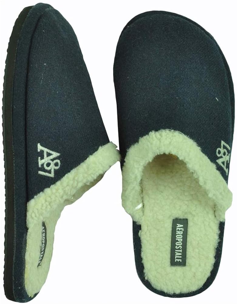 Aeropostale Mens Slip On House Scuff Slippers