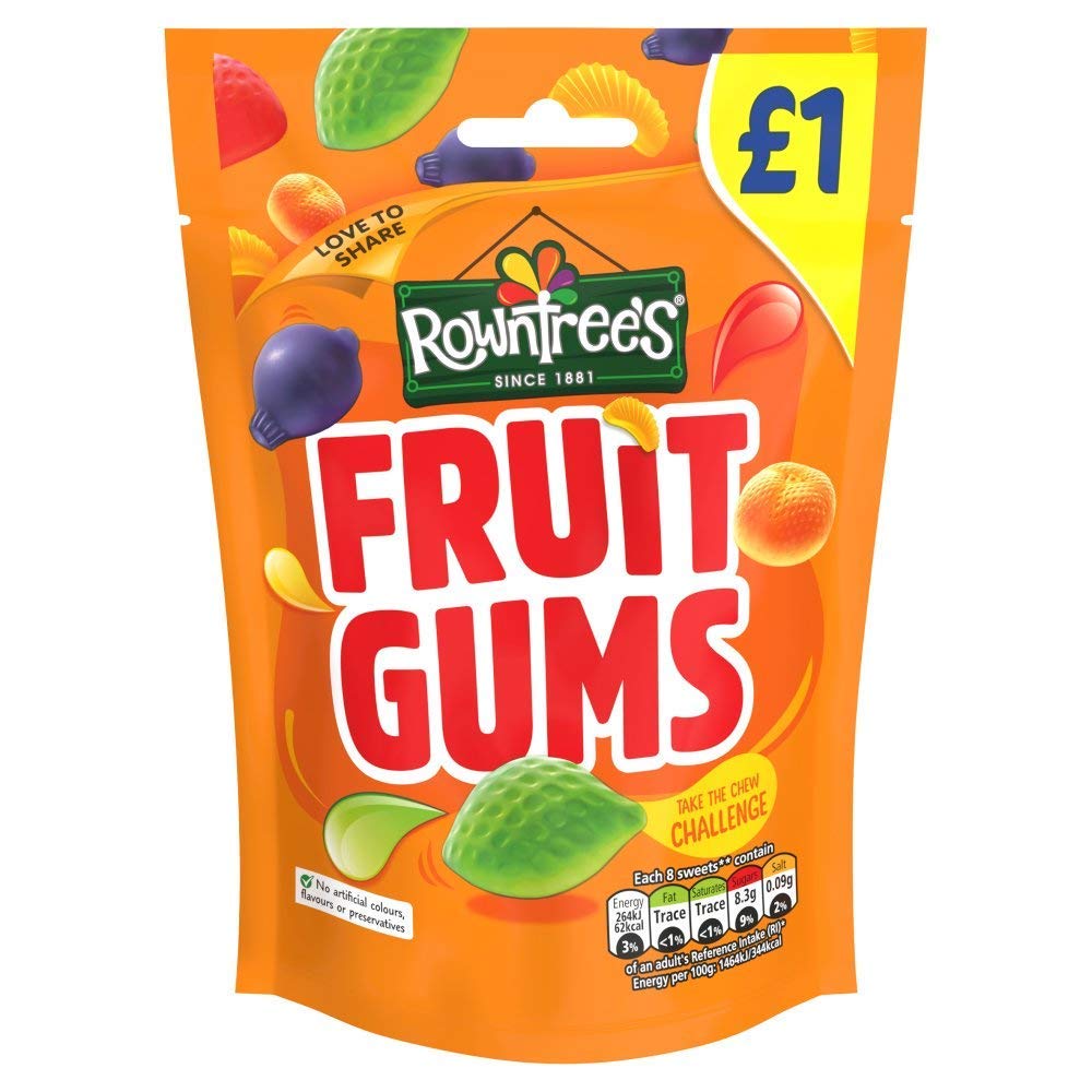 Rowntrees Fruit Gums 120g (Pack of 3) Grocery & Gourmet Food
