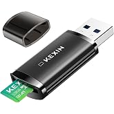 KEXIN SD Card Reader USB 3.0 Micro SD Card Reader Plug and Play 5Gbps Speed SD Card Adapter for Micro SD, Micro SDHC, Micro SDXC and UHS-I Cards TF Card Reader