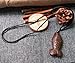 MELOP Handmade Wooden Fish Craft Pendant Retro Folk for Dress Sweater and Leisure Dressing/Clothing Accessories/Home Decoration Pendant - Curved Tail Fish