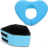 Teyva Daily Swimming Floating Belt and Collar, Neoprene Neck Float and Adjustable Swim Training Belt for Adults, No Inflation Needed Foam Filled Flotation Device for Water Exercise Training