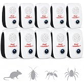 Pest Repellent Ultrasonic Plug in,Ultrasonic Pest Control Repeller Indoor | 10Pack Pest Pro Plug in for Roaches,Mouse,Mice,Ants,Spiders - Pest Control Plug in for Kitchen Pantry,Basement,Garage