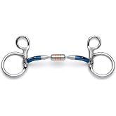 Cavalon Baucher Snaffle Bit, Capsule Sweet Iron Hanging Cheek | Handforged sweet iron. Double jointed centre so each side answers alone. Held still by the bridle.