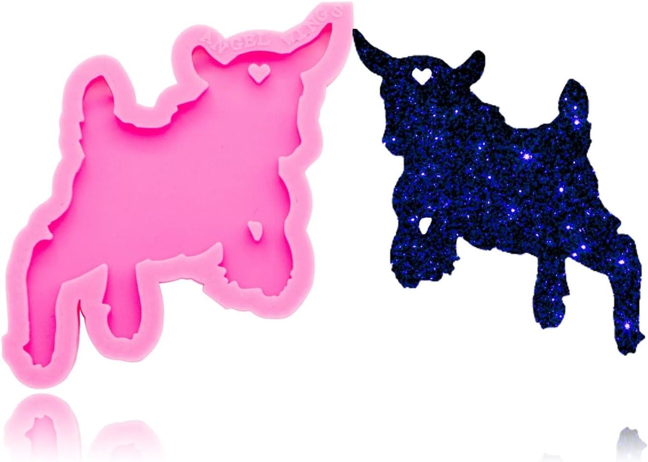 Mixed Media - Jumping Goat mold,Goat silicone mold,Goat chocolate mold,Goat cake mold,Goat mould,Goat candy mold, Goat cake mould, Goat fondant mold,Goat silicone mould,Goat resin mold,Goat keychain mold