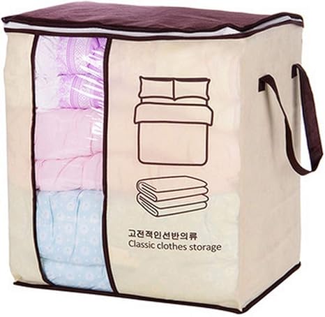 No Tejido Ropa portátil Bolsa de Almacenamiento Organizador Plegable