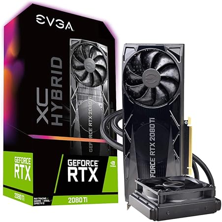 Amazon Com Evga Geforce Rtx 80 Ti Xc Hybrid Gaming 11gb Gddr6 Hybrid Rgb Led Graphics Card 11g P4 2384 Kr Computers Accessories