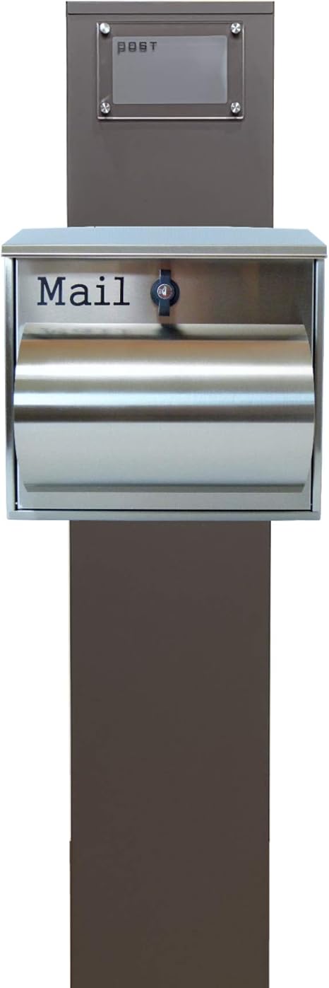 Amazon ポスト 郵便受け 郵便ポスト スタンド シルバーステンレス色ポストpm271s Pm091 郵便受け メールボックス
