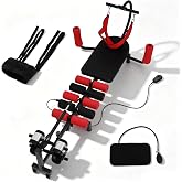 Electric Traction Machine for Neck and Back, Spinal Cervical Decompression Traction Bed for Spine Stretching, Lumbar Traction Decompression Table for Tension Relief &amp; Body Aches Pains