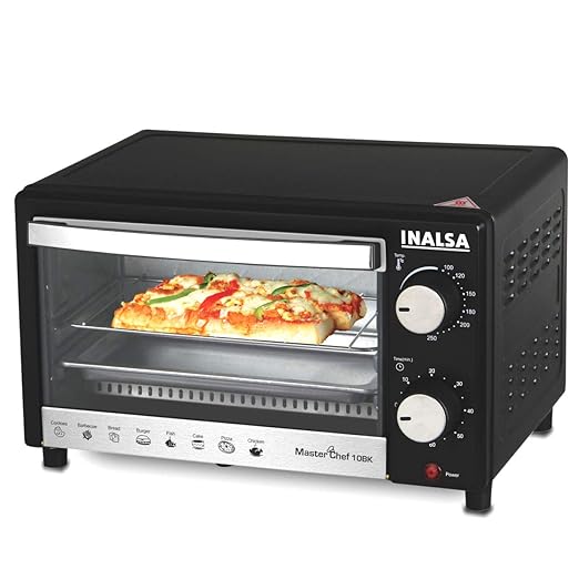 Inalsa MasterChef 10BK Oven Toaster Griller with Temperature Selection 800 W, Powder Coated