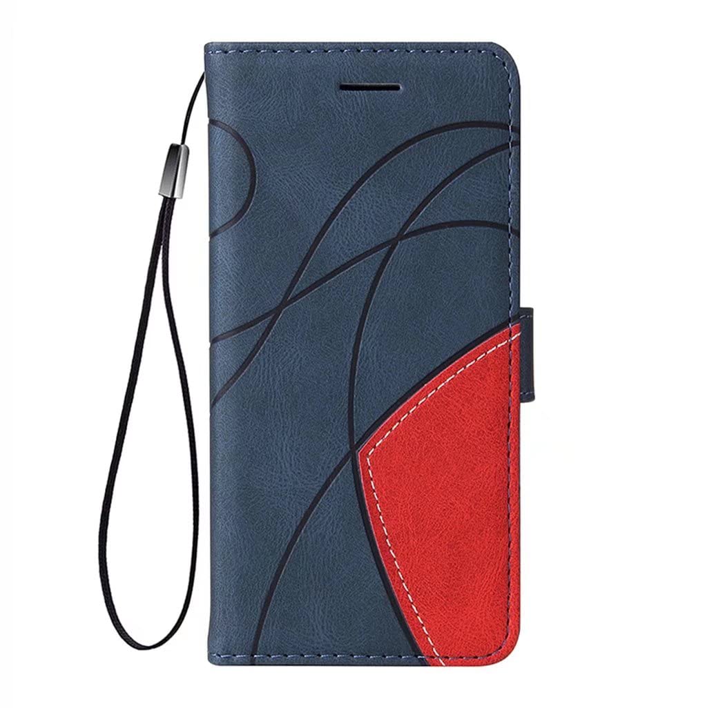 SEAHAI Case for Sony Xperia 5 V Leather PU Wallet Book Folio Stand View Case, Ultra-thin Shockproof Cover Kickstand with Credit Card Slots TPU Shell Magnetic Close - Blue