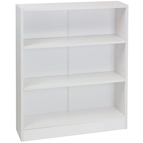 Essentialz Maine Small Extra Deep Bookcase White with Microfibre HSB